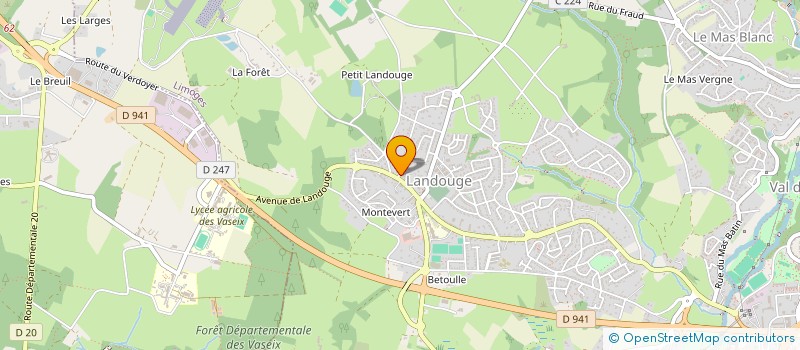 localisation de l'entreprise MADAME SOLANGE MURGUET à LIMOGES