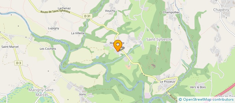 localisation de l'entreprise MADAME SOLANGE PACCARD à SAINT-SYLVESTRE