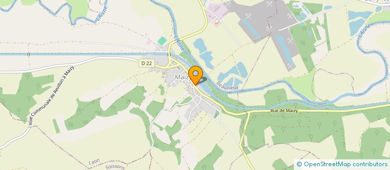 localisation de l'entreprise MADAME SOLANGE PALACIOS  VIEL-ARCY