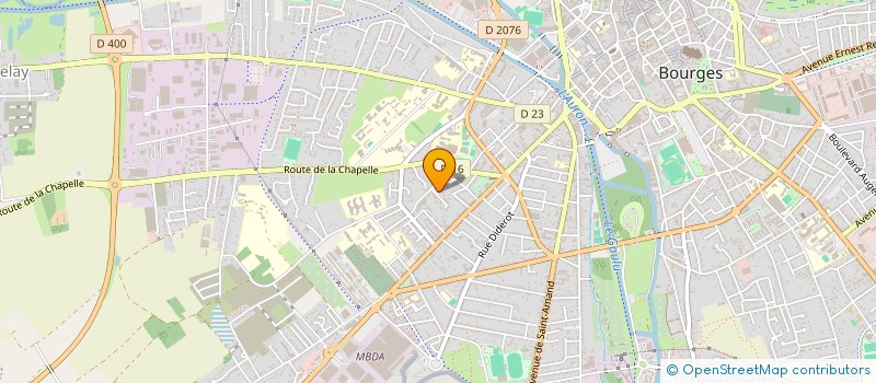 localisation de l'entreprise MADAME SOLANGE PEDRO DA COSTA  BOURGES