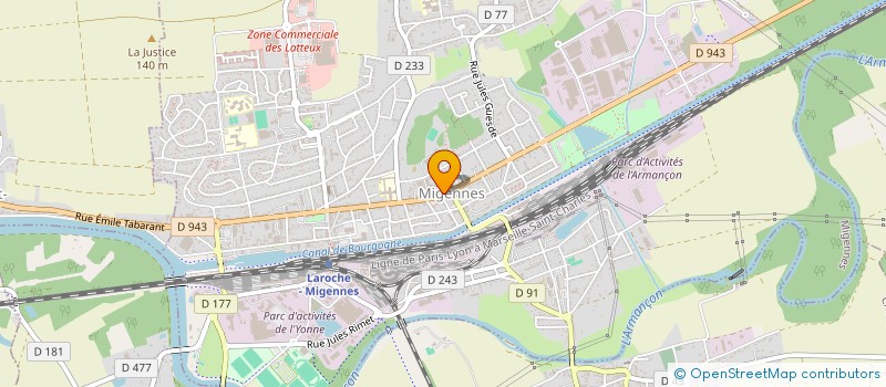 localisation de l'entreprise MADAME SOLANGE PETRISOT  EPINEAU-LES-VOVES