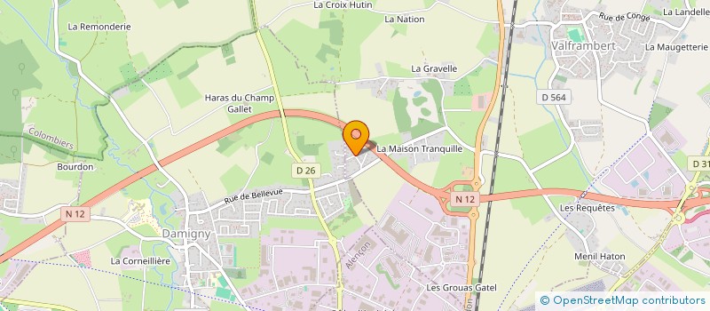 localisation de l'entreprise MADAME SOLANGE PHELIPPEAU à VALFRAMBERT
