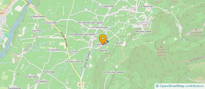 localisation de l'entreprise MADAME SOLANGE PONCHON  GIGONDAS