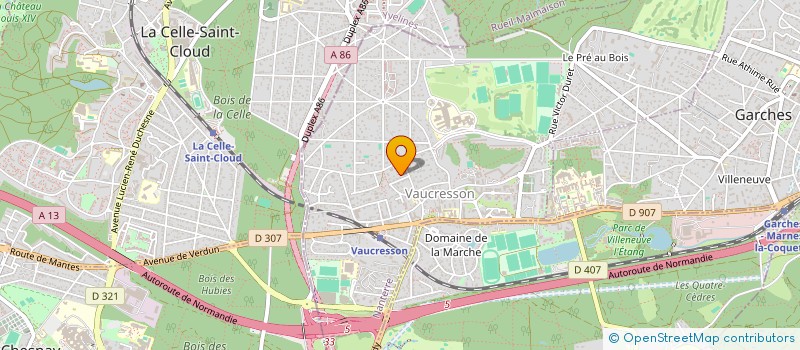 localisation de l'entreprise MADAME SOLANGE POUCHET  VAUCRESSON