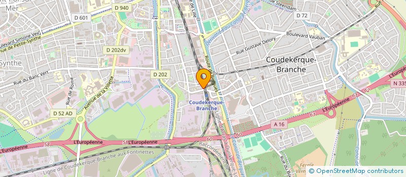 localisation de l'entreprise MADAME SOLANGE POUWELS  COUDEKERQUE-BRANCHE