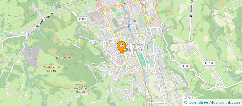 localisation de l'entreprise MADAME SOLANGE PUJO  BAGNERES-DE-BIGORRE