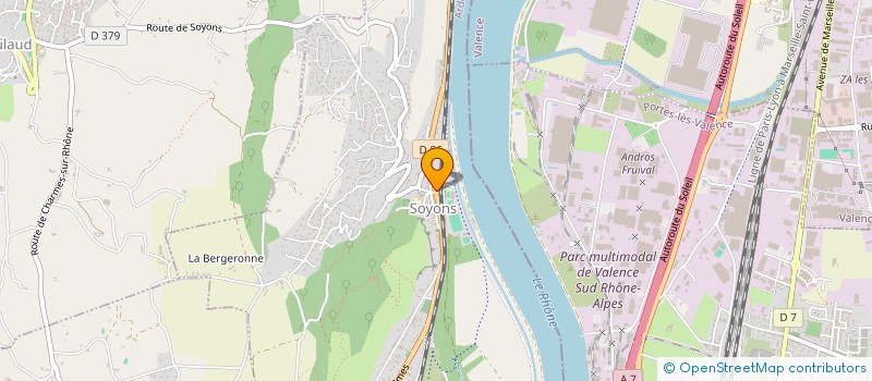 localisation de l'entreprise MADAME SOLANGE RABUTEAU  VALENCE