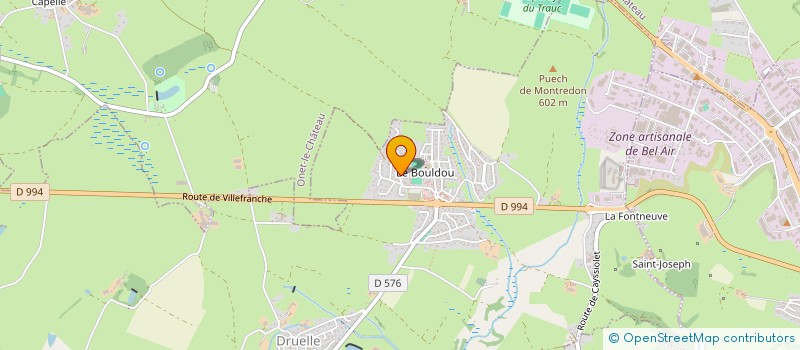 localisation de l'entreprise MADAME SOLANGE RICARD  DRUELLE BALSAC