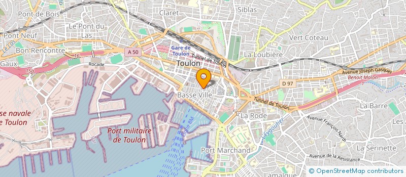 localisation de l'entreprise MADAME SOLANGE RIOU à TOULON