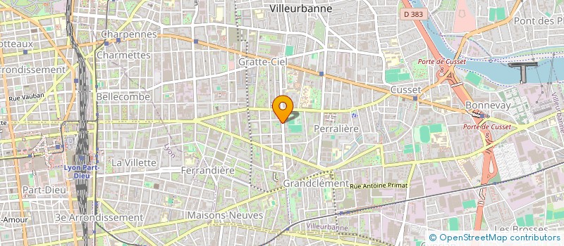 localisation de l'entreprise MADAME SOLANGE RIPET  VILLEURBANNE