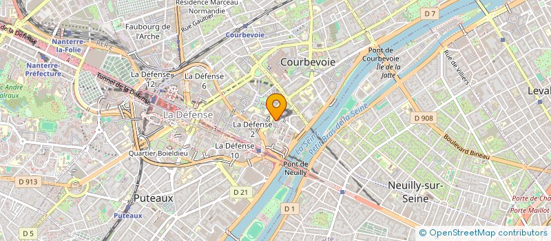 localisation de l'entreprise MADAME SOLANGE ROSSIGNOL à COURBEVOIE