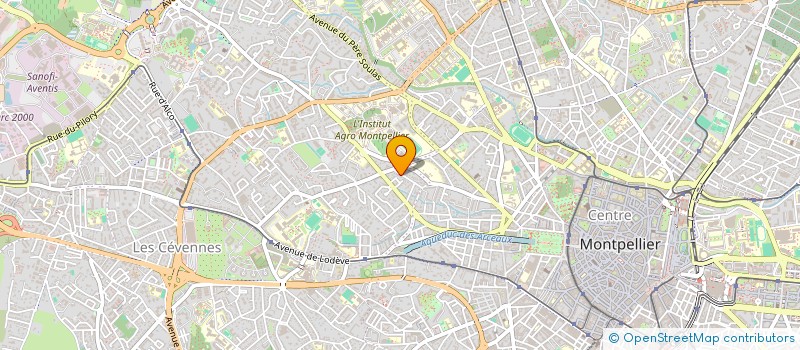 localisation de l'entreprise MADAME SOLANGE SANZ à MONTPELLIER
