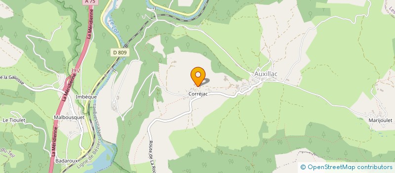 localisation de l'entreprise MADAME SOLANGE SEGUIN  LA CANOURGUE