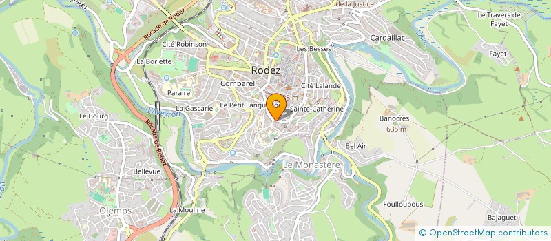 localisation de l'entreprise MADAME SOLANGE SERIEYS  RODEZ