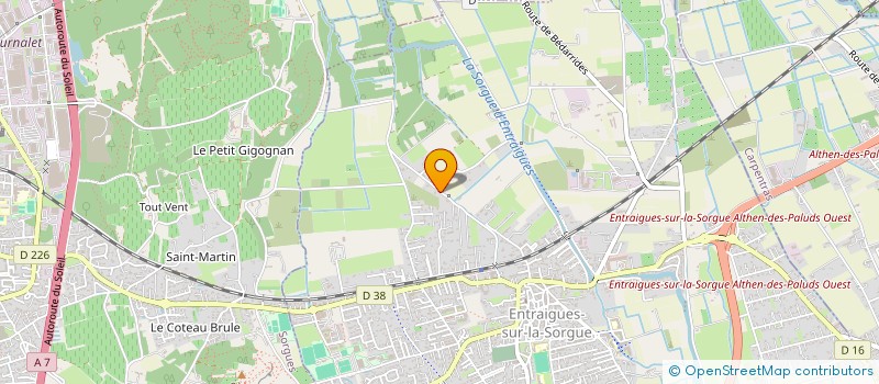 localisation de l'entreprise MADAME SOLANGE SOUDRE à ENTRAIGUES-SUR-LA-SORGUE