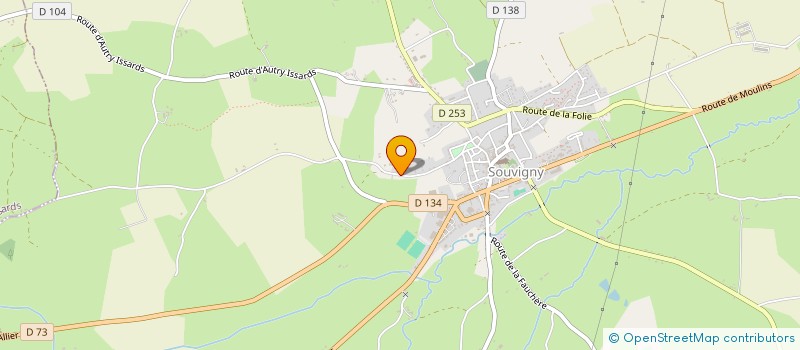 localisation de l'entreprise MADAME SOLANGE SOUDRY à SOUVIGNY