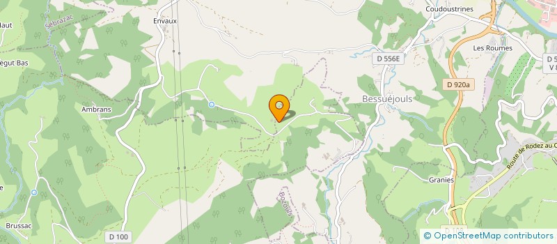 localisation de l'entreprise MADAME SOLANGE TEYSSEDRE  BOZOULS