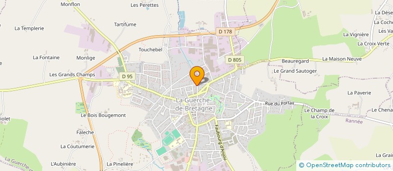 localisation de l'entreprise MADAME SOLANGE THEPOT  LA GUERCHE-DE-BRETAGNE