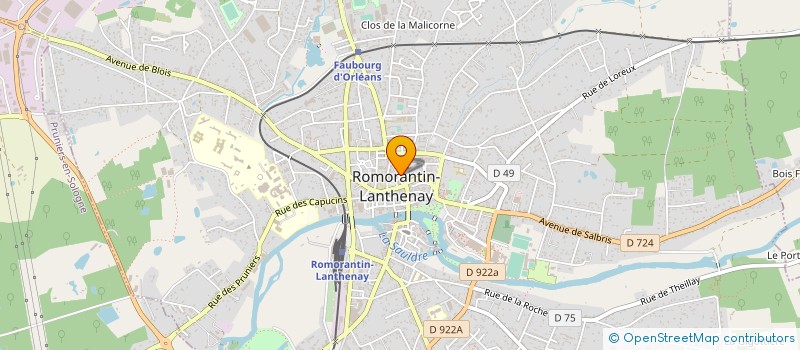 localisation de l'entreprise MADAME SOLANGE TONDU  ROMORANTIN-LANTHENAY