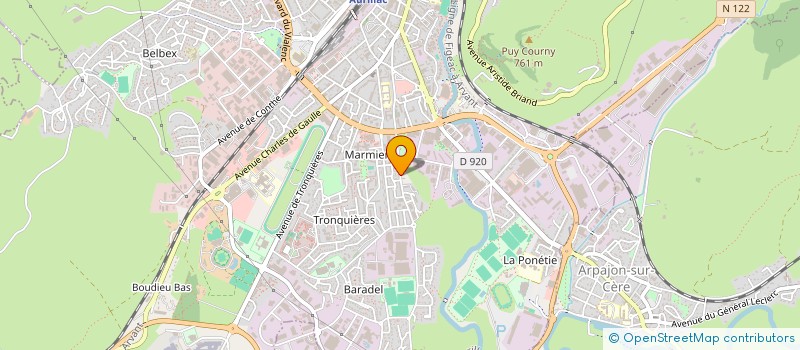 localisation de l'entreprise MADAME SOLANGE VABRET à AURILLAC