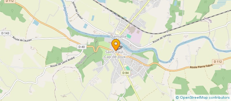 localisation de l'entreprise MADAME SOLANGE VAN DER VEGT  SAINT-PAUL-CAP-DE-JOUX