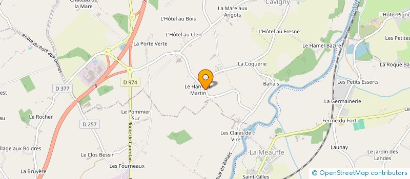 localisation de l'entreprise MADAME SOLANGE VAUDEVIRE  CAVIGNY