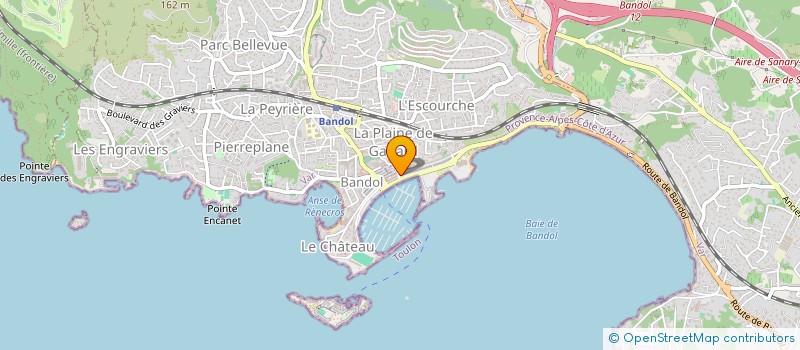 localisation de l'entreprise MADAME SOLANGE VERNAY à BANDOL