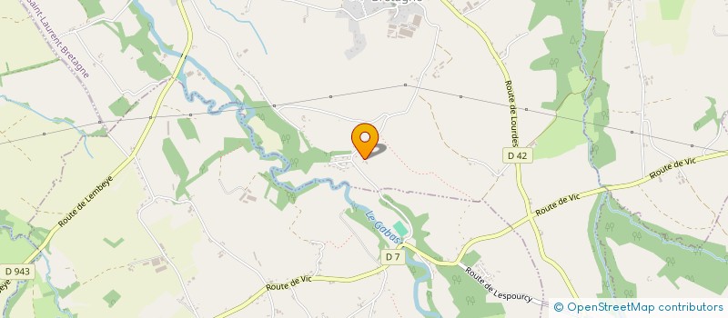 localisation de l'entreprise MADAME SOLANGE VIAUD  SAINT-LAURENT-BRETAGNE