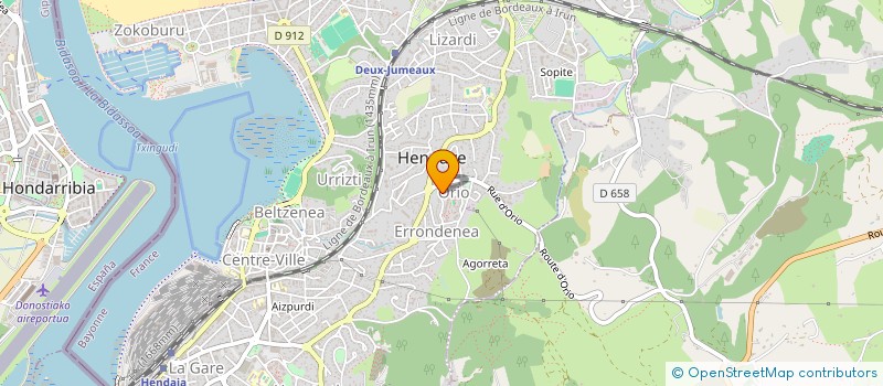 localisation de l'entreprise MADAME SOLEDAD JIMENEZ  HENDAYE