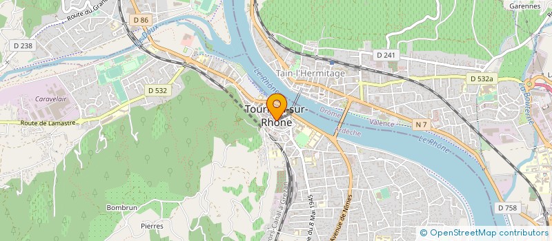 localisation de l'entreprise MADAME SOLEDAD LEFEVRE à TOURNON-SUR-RHONE