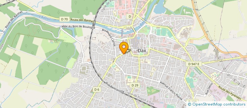 localisation de l'entreprise MADAME SOLEINE LE NAIR  DAX