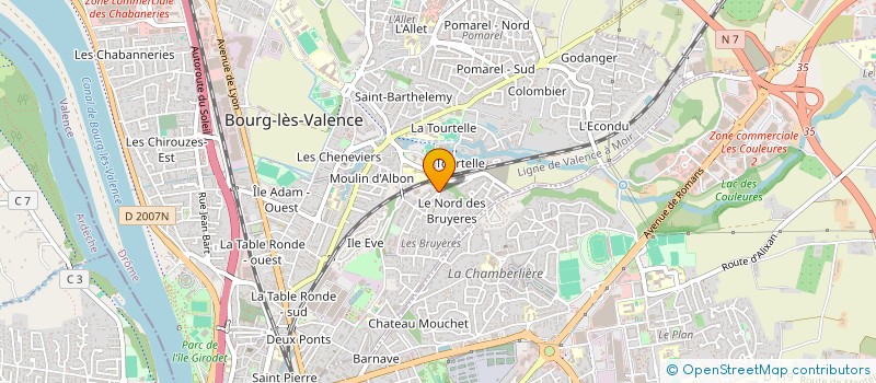 localisation de l'entreprise MADAME SOLENA CARON  BOURG-LES-VALENCE