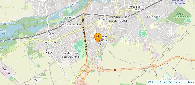 localisation de l'entreprise MADAME SOLENA PALLY  EGLY