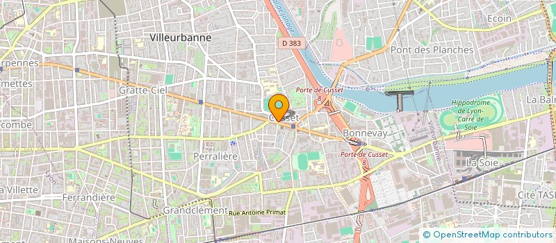 localisation de l'entreprise MADAME SOLENE ALAZARD  VILLEURBANNE