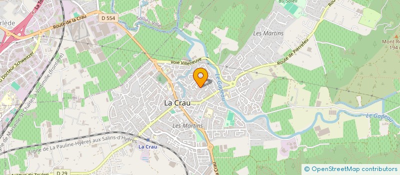 localisation de l'entreprise MADAME SOLENE ARNOUX à LA CRAU