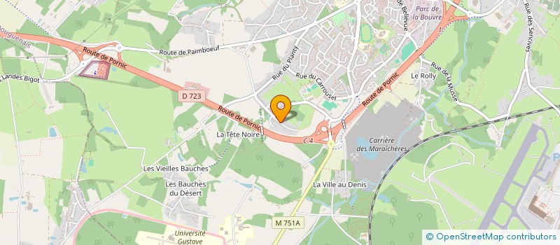 localisation de l'entreprise MADAME SOLENE BAUCHE  BOUGUENAIS