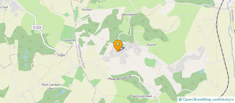 localisation de l'entreprise MADAME SOLENE BAZIN  HAUTEFAGE LA TOUR