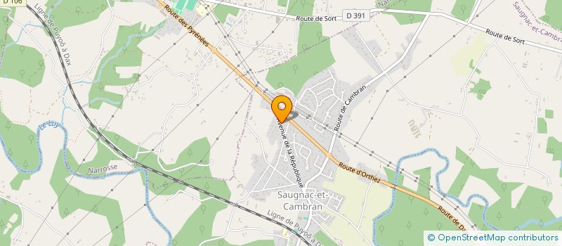 localisation de l'entreprise MADAME SOLENE BAZIN  SAINT-PAUL-LES-DAX