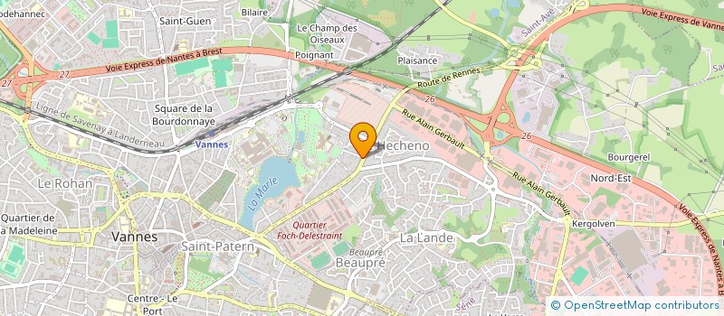 localisation de l'entreprise MADAME SOLENE BELLIOT  VANNES