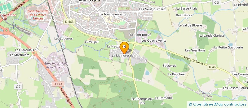 localisation de l'entreprise MADAME SOLENE BESNARD  CHANTEPIE