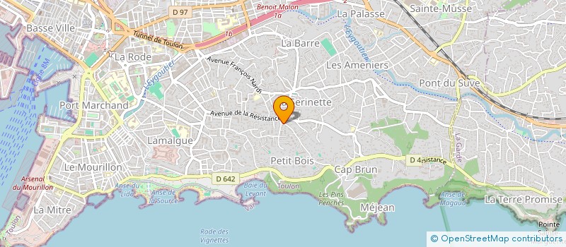 localisation de l'entreprise MADAME SOLENE BEZACIER  TOULON