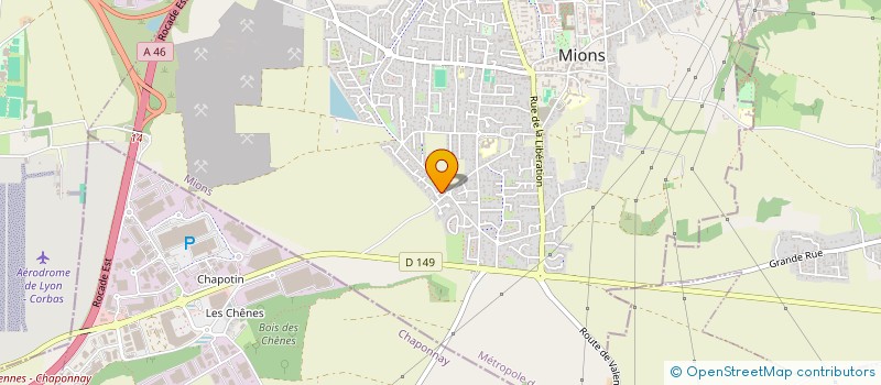 localisation de l'entreprise MADAME SOLENE BLANC  MIONS