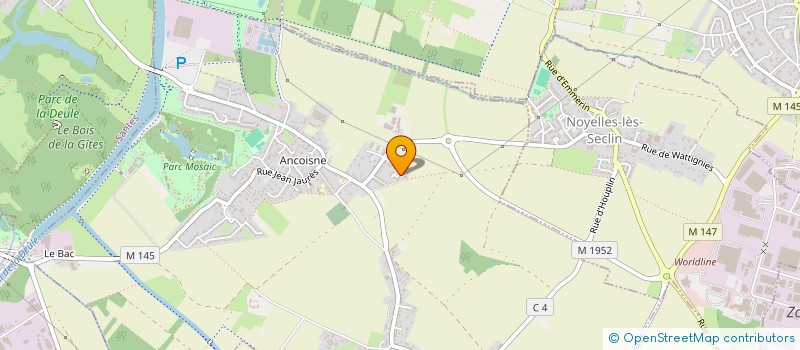 localisation de l'entreprise MADAME SOLENE CAPELLE  HOUPLIN-ANCOISNE