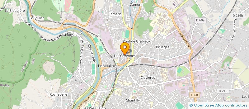 localisation de l'entreprise MADAME SOLENE CHEMINI  ALES