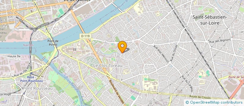 localisation de l'entreprise MADAME SOLENE CHEVALIER  SAINT-SEBASTIEN-SUR-LOIRE