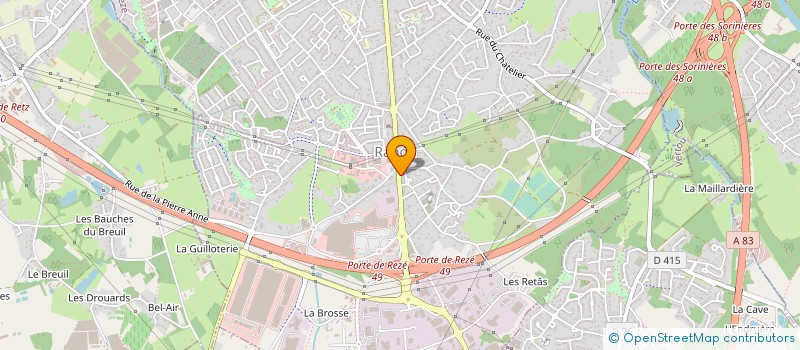 localisation de l'entreprise MADAME SOLENE CHEVALIER  REZE