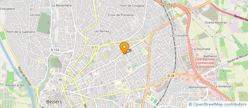 localisation de l'entreprise MADAME SOLENE CHOLLOU à BEZIERS