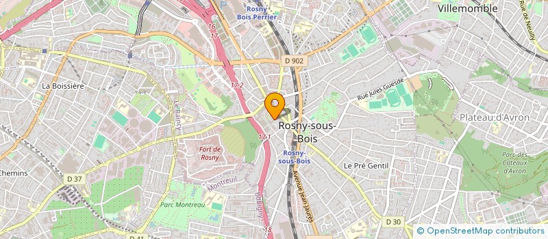localisation de l'entreprise MADAME SOLENE CHRETIEN à ROSNY-SOUS-BOIS
