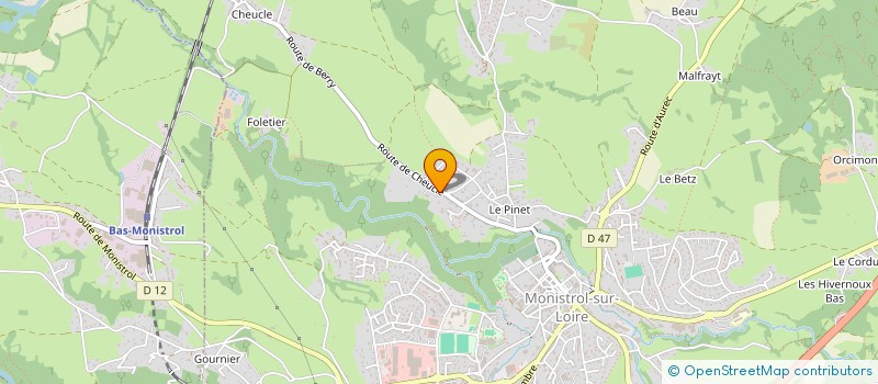 localisation de l'entreprise MADAME SOLENE CLAUDY  MONISTROL-SUR-LOIRE