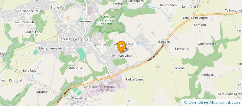 localisation de l'entreprise MADAME SOLENE COLLOREC  ERGUE-GABERIC